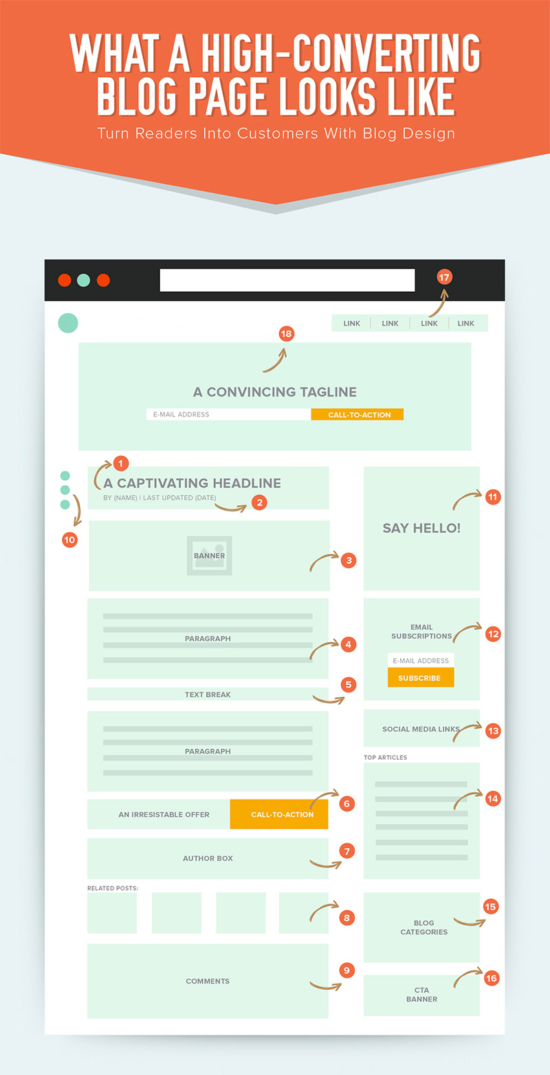 Blog Design Infographic