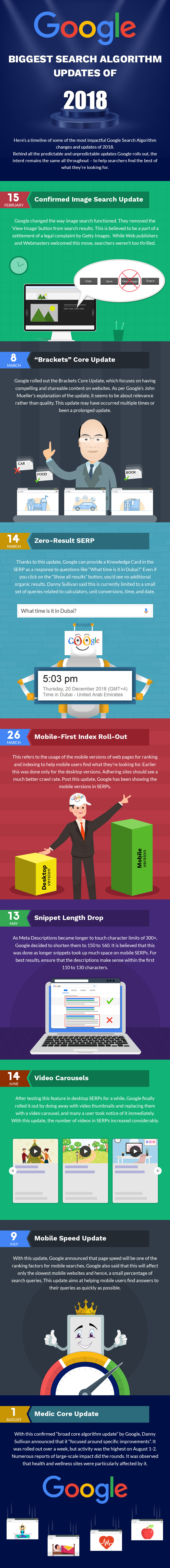 Google Algorithm Updates Infographic