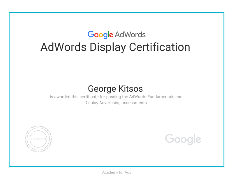 AdWords Display Certification