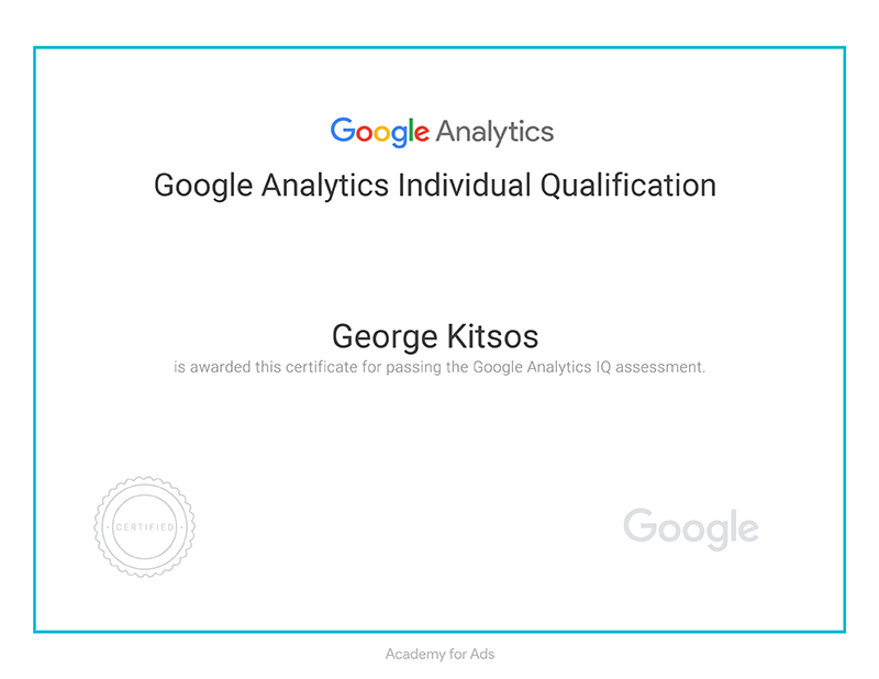 Google Analytics Individual Gualification